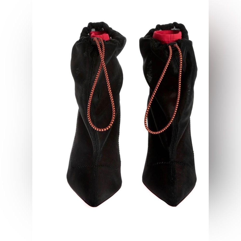 HERON PRESTON Drawstring Boots In Black size 40 EU | 9 - 9.5 US | new in box